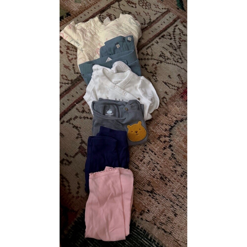 Baby clothes bundle set lot of 6 baby yellow bear